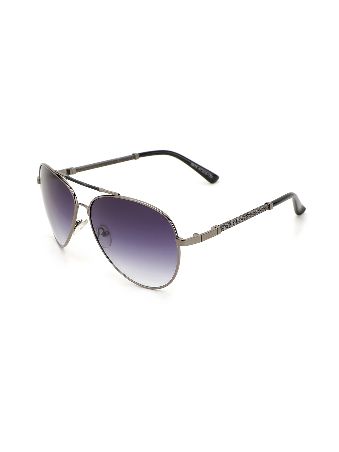 

Alvaro Castagnino Men Aviator Sunglasses with Polarised and UV Protected Lens 2324ASG018, Purple