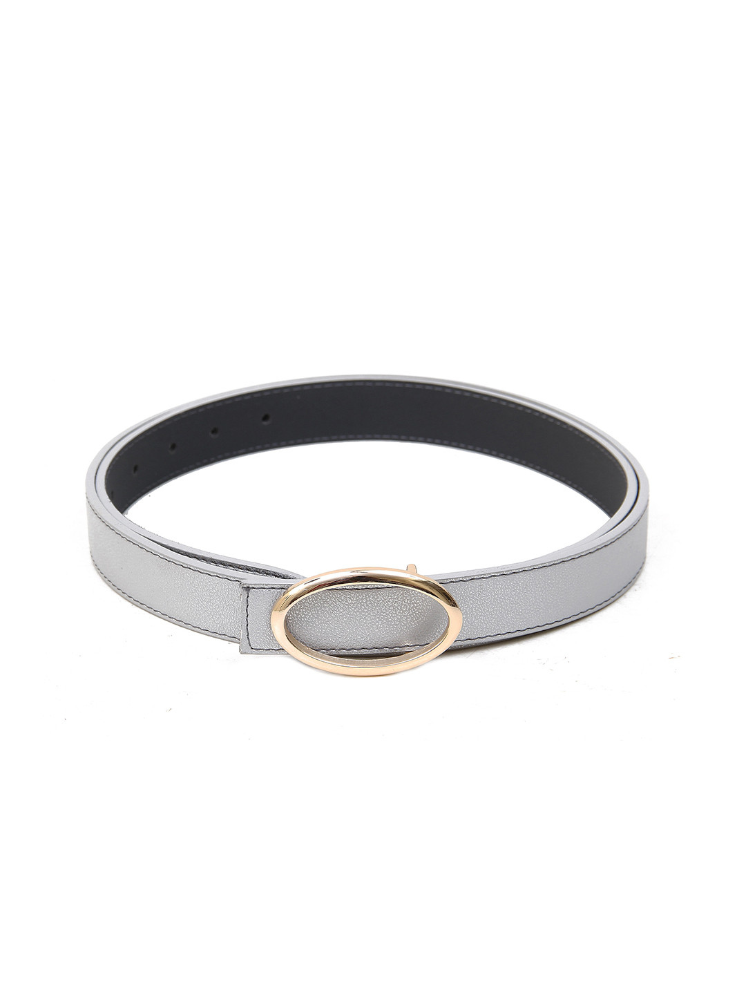 

Calvadoss Boys Textured Push Pin Belt, Silver
