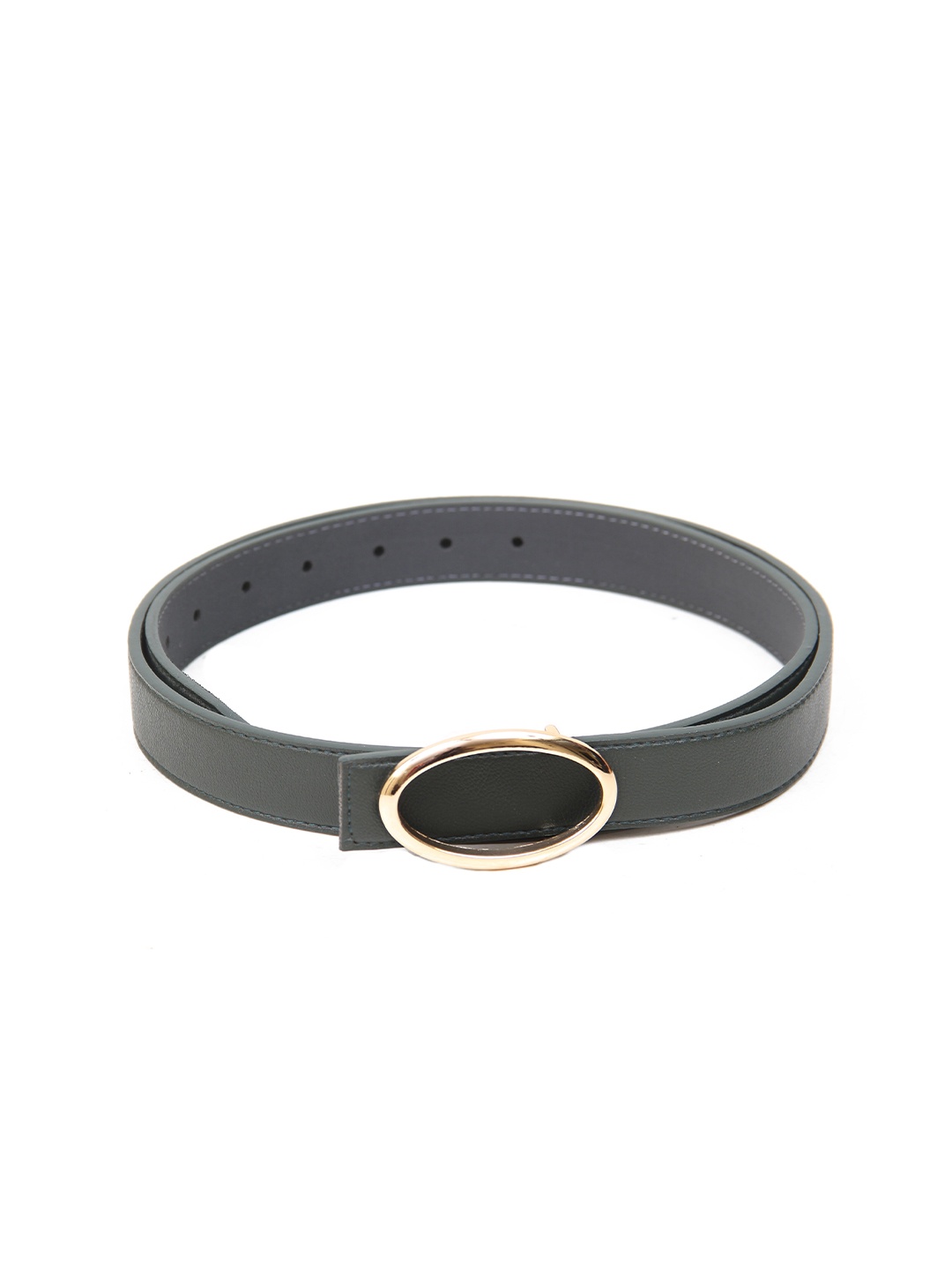

Calvadoss Girls Solid Belt With Push Pin, Green