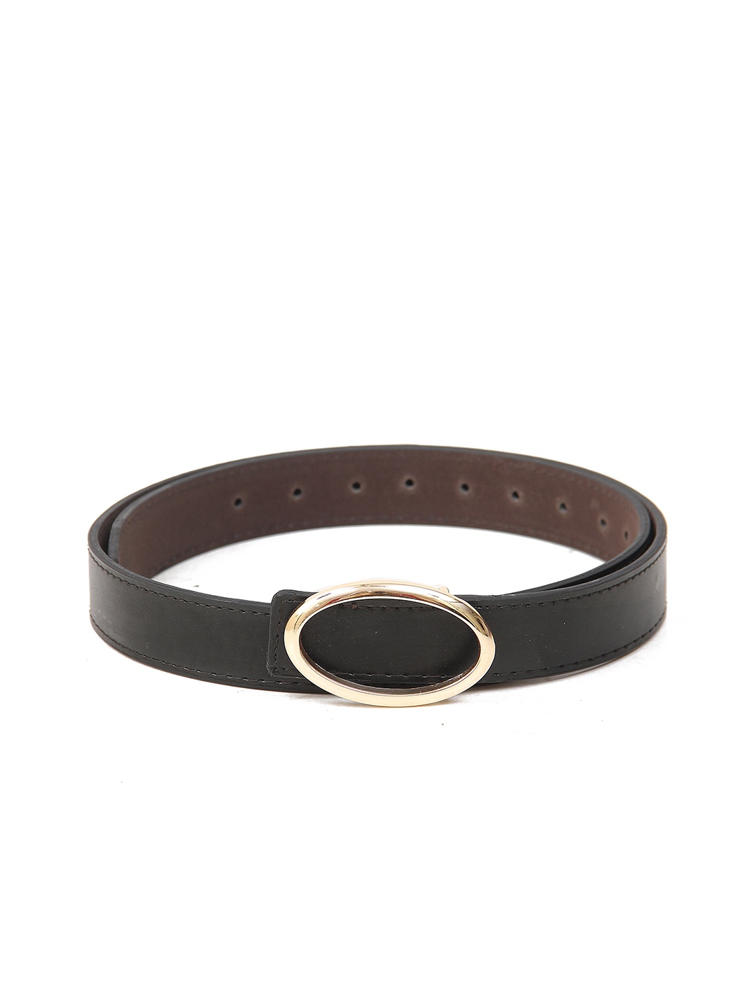 

Calvadoss Women Textured Push Pin Closure Belt, Black