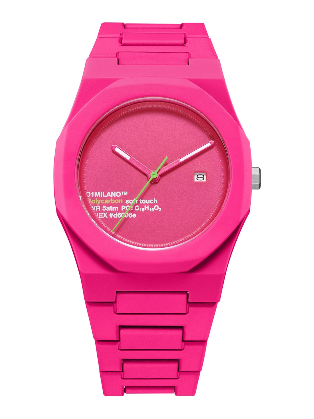 

D1 Milano Women Printed Dial & Textured Straps Analogue Watch- PCBJ32, Pink