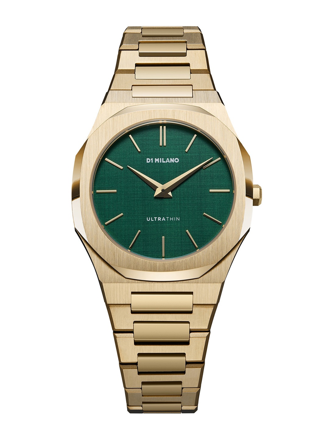 

D1 Milano Women Round Dial & Stainless Steel Bracelet Style Straps Analogue Watch- UTBL18, Green