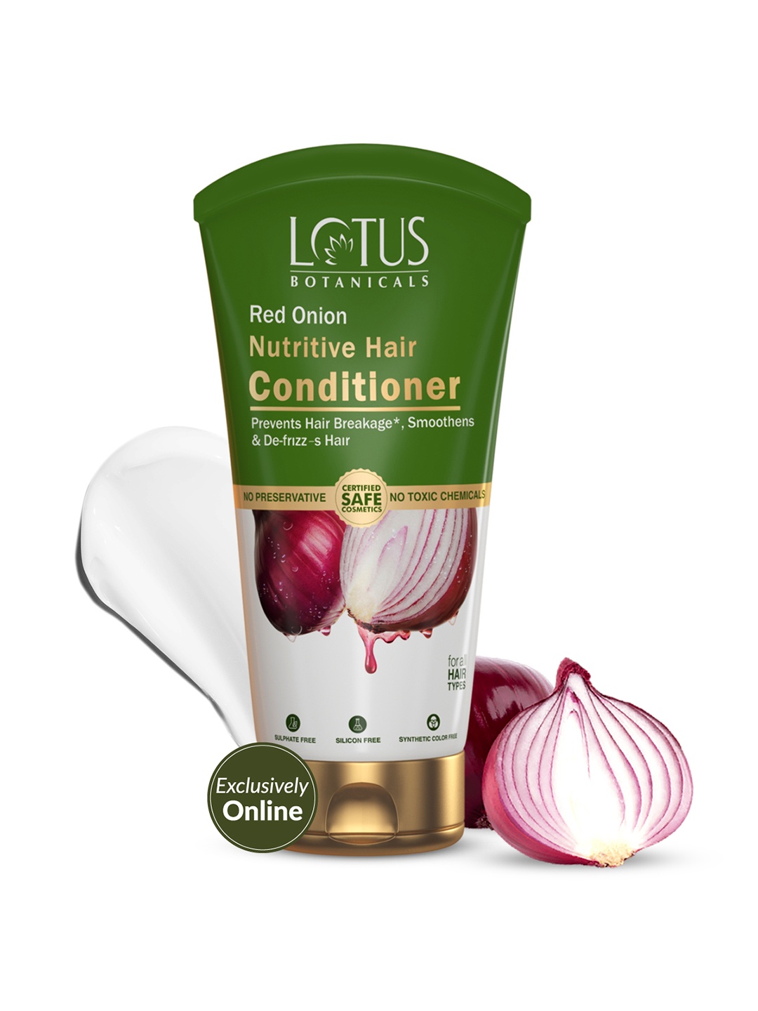 

Lotus Botanicals Red Onion Nutritive Hair Conditioner with Ginseng - 150 g, Green