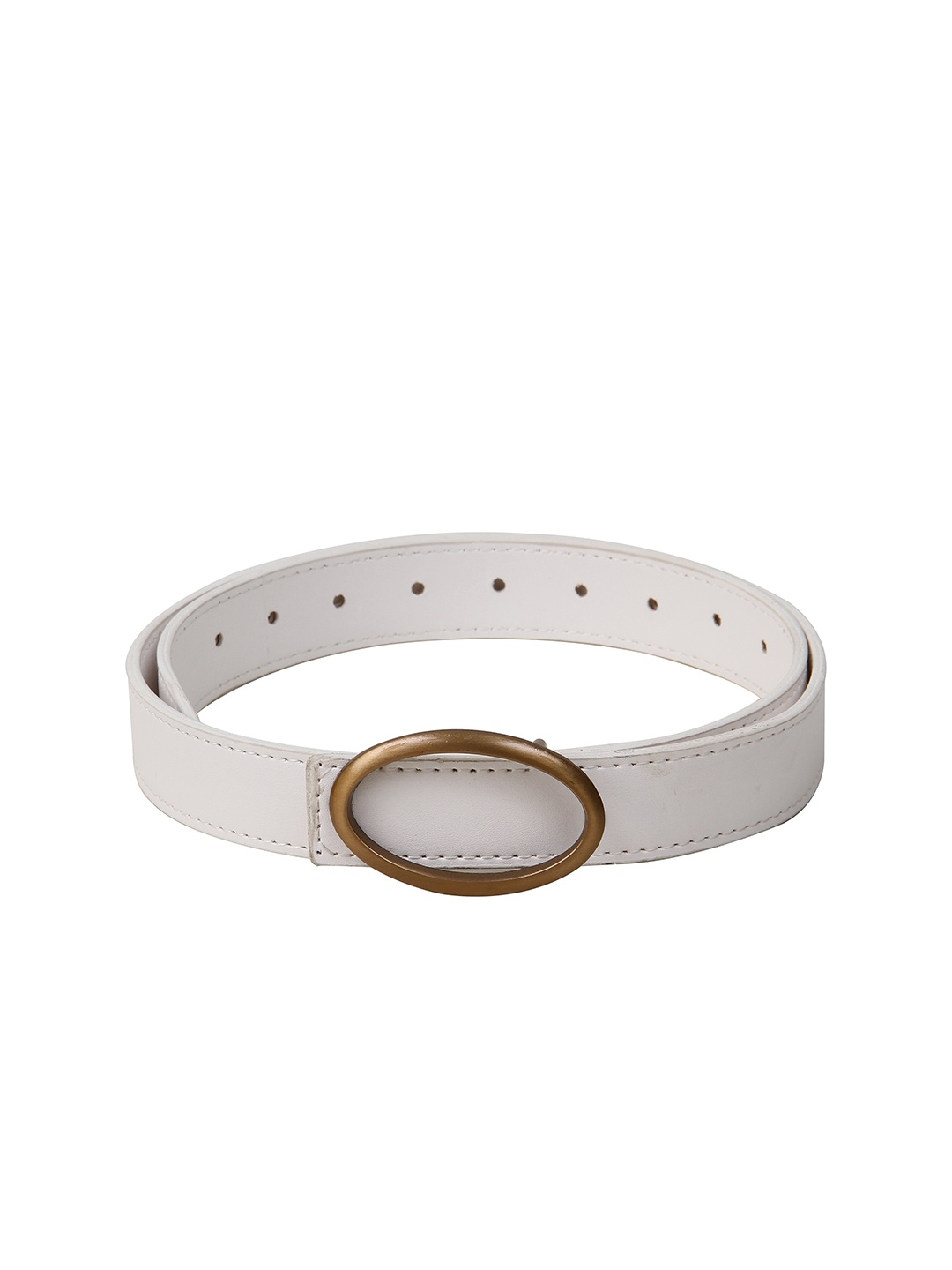 

Calvadoss Boys Textured Push Pin Closure Belt, White