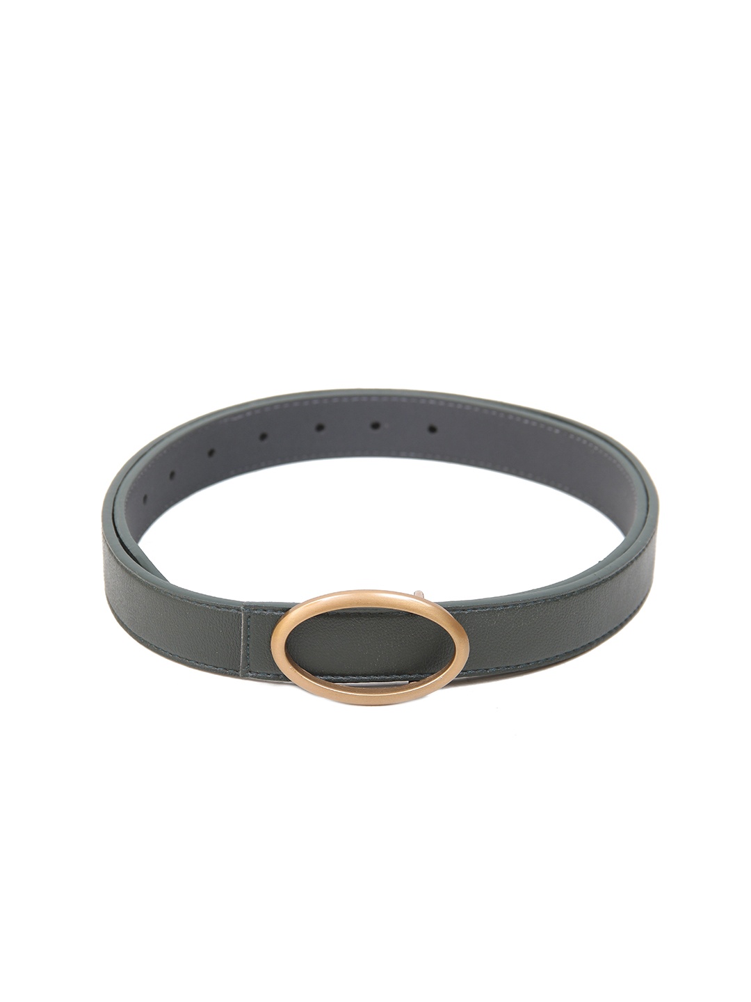 

Calvadoss Girls Solid Belt With Push Pin, Green