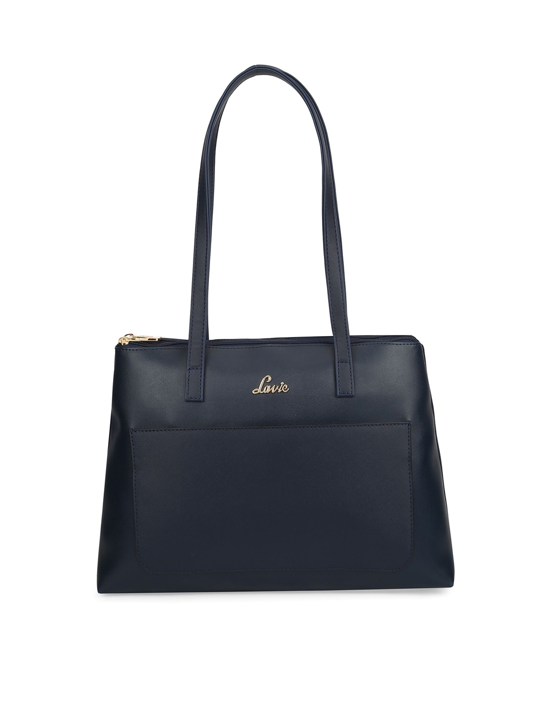 

Lavie Textured Structured Shoulder Bag, Navy blue