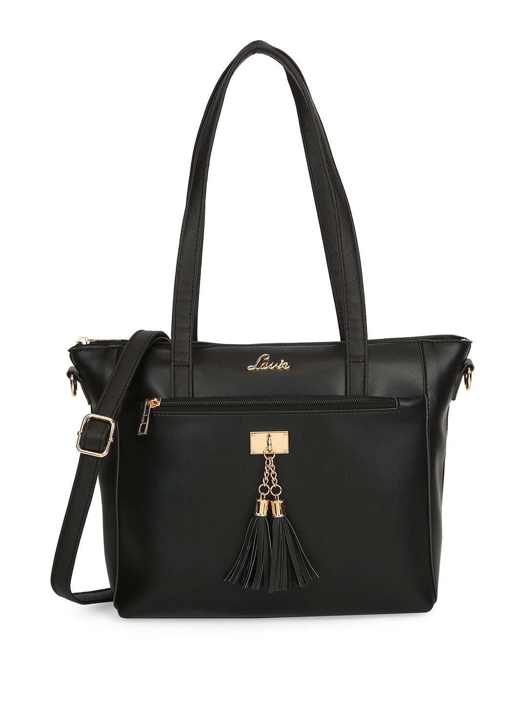 

Lavie Structured Shoulder Bag With Tasselled, Black