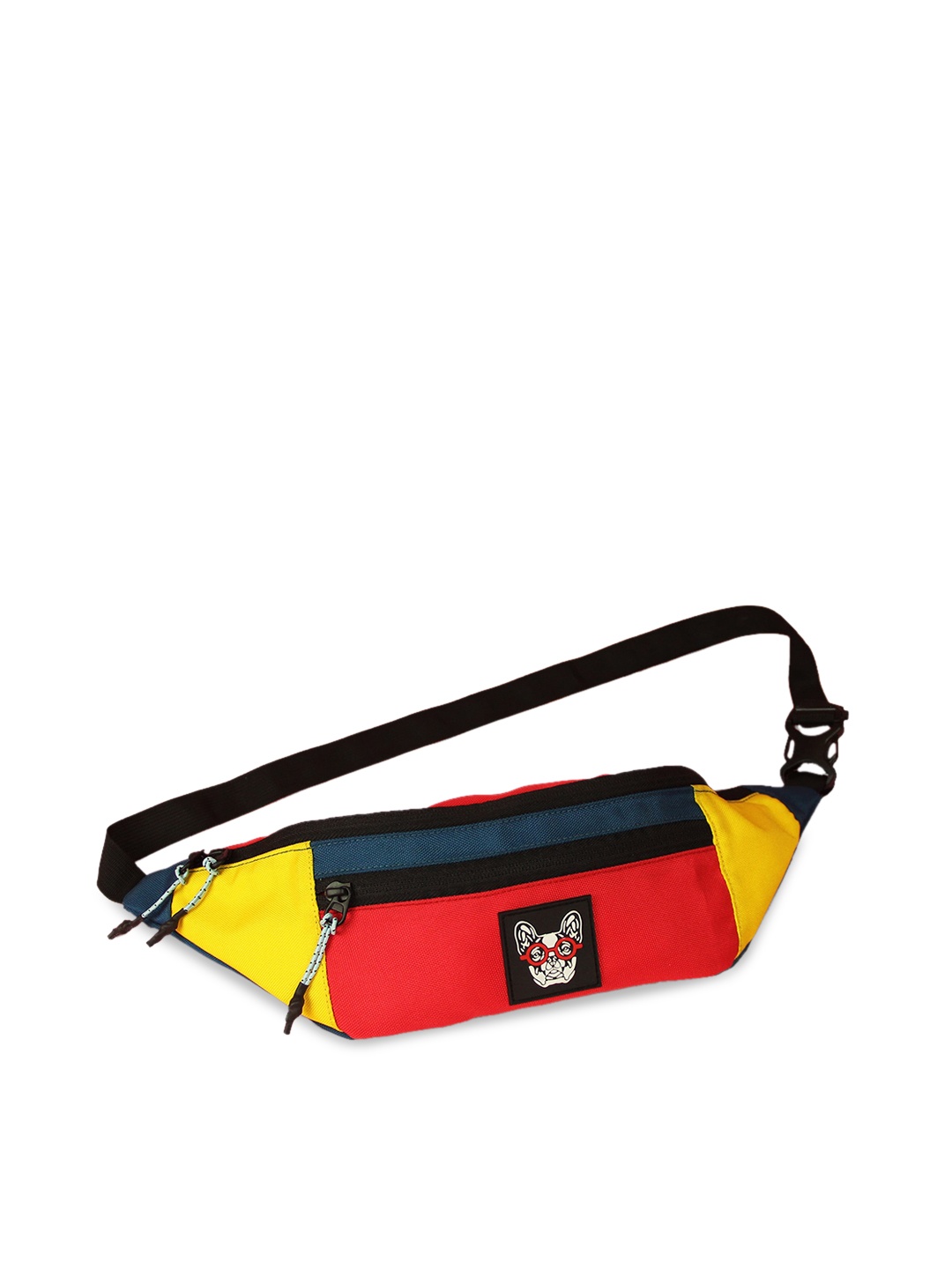 

MADBRAG Colorblocked Waist Pouch, Red