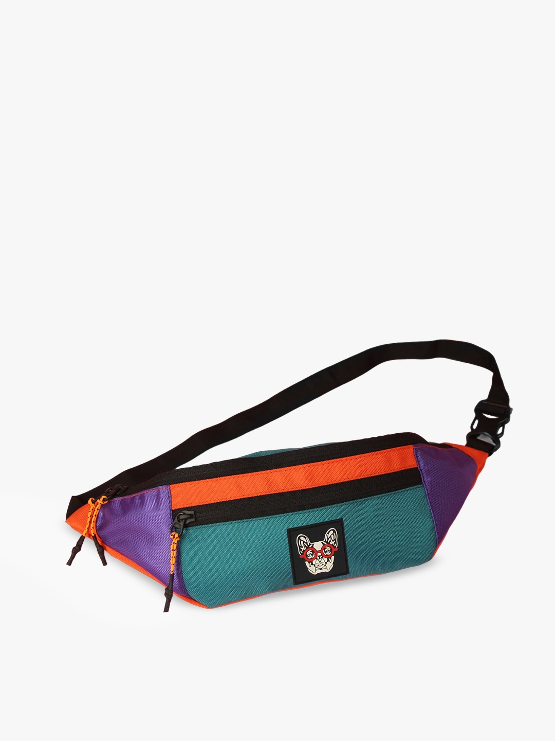 

MADBRAG Colorblocked Waist Pouch, Black
