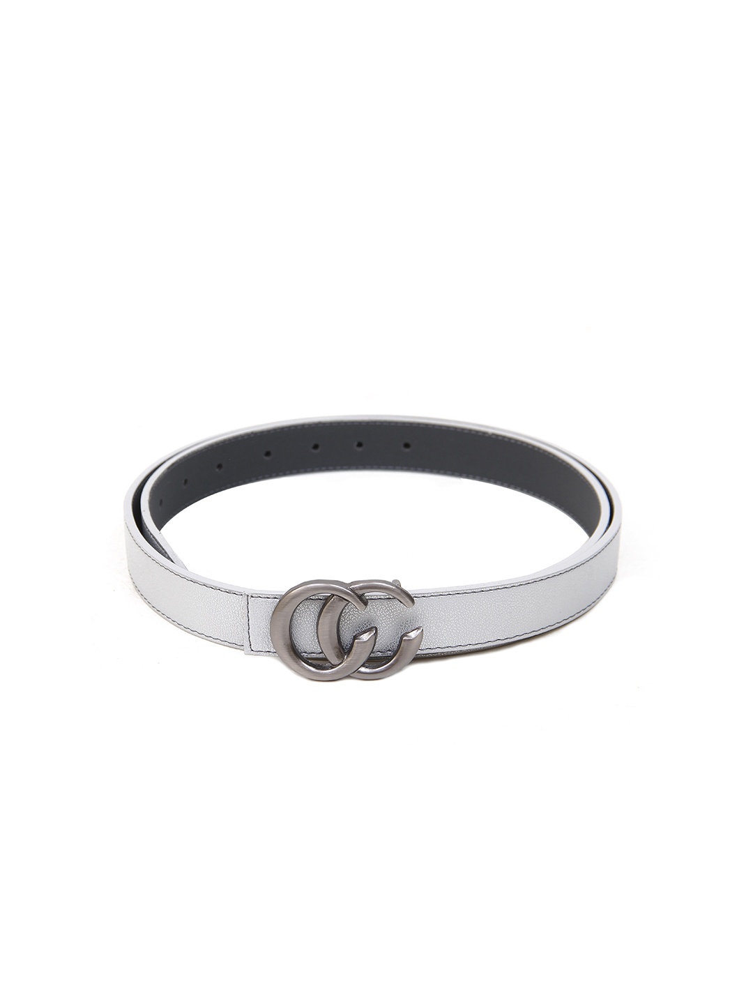 

Calvadoss Boys Textured Wide Belt, Grey