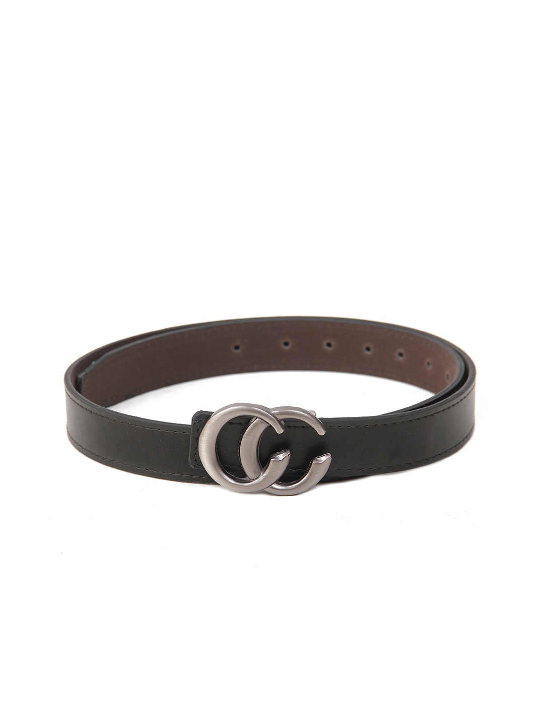 

Calvadoss Boys Textured Belt With Push Pin, Black