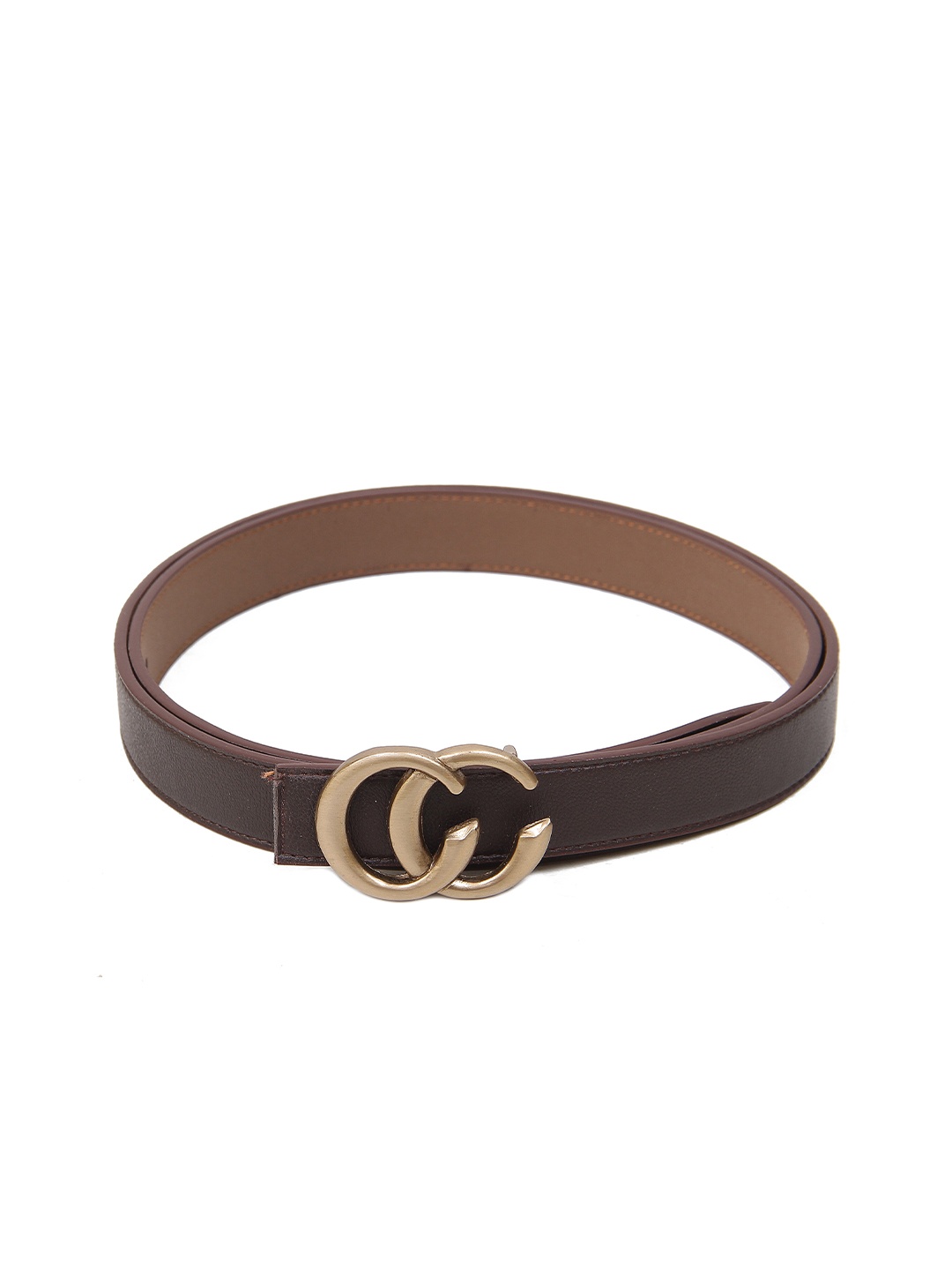 

Calvadoss Girls Textured Push Pin Belt, Brown