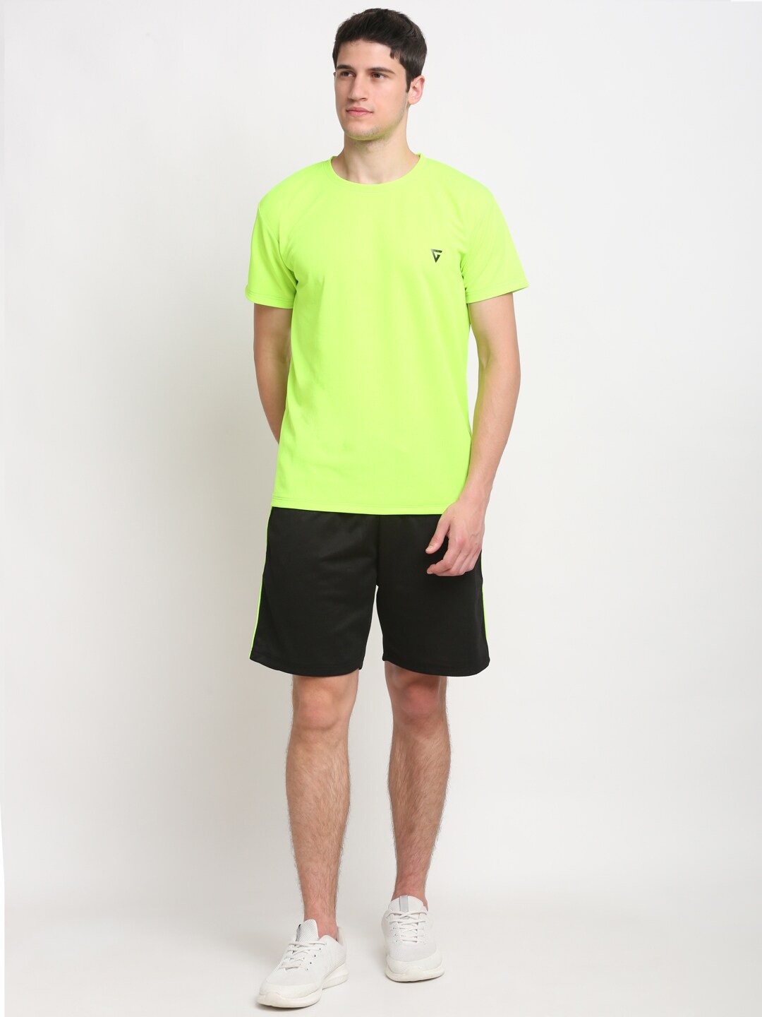 

GRIFFEL Men T-shirt with Shorts Co-Ords, Green