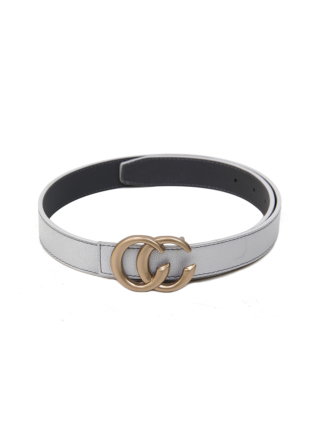 

Calvadoss Women Textured Wide Belt, Grey
