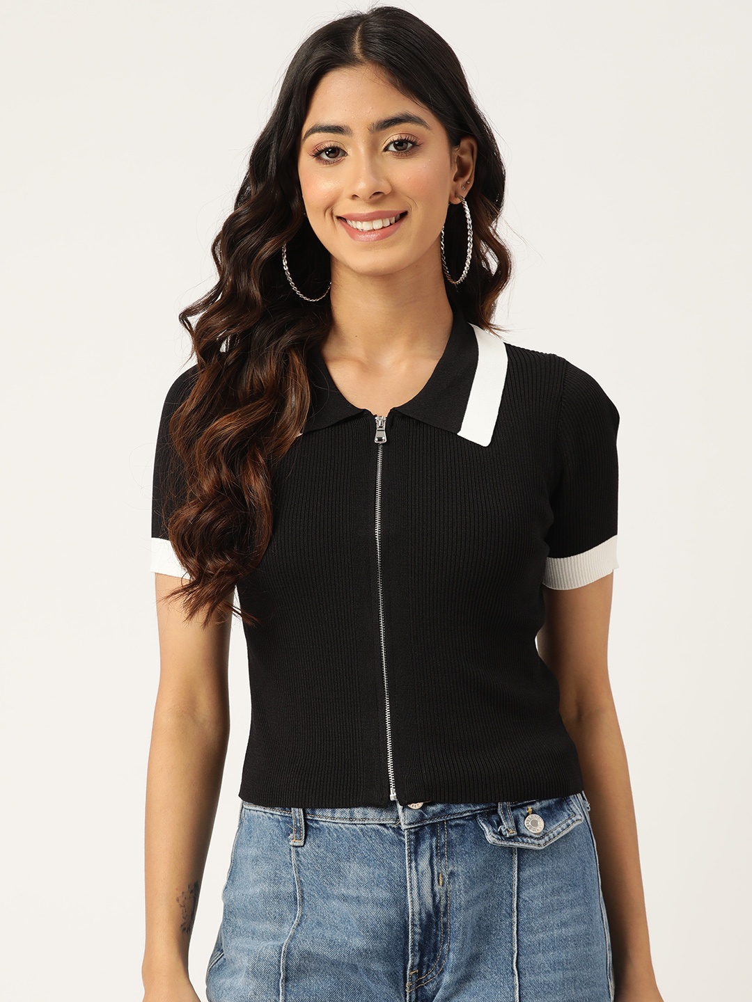 

Madame Fitted Top, Black
