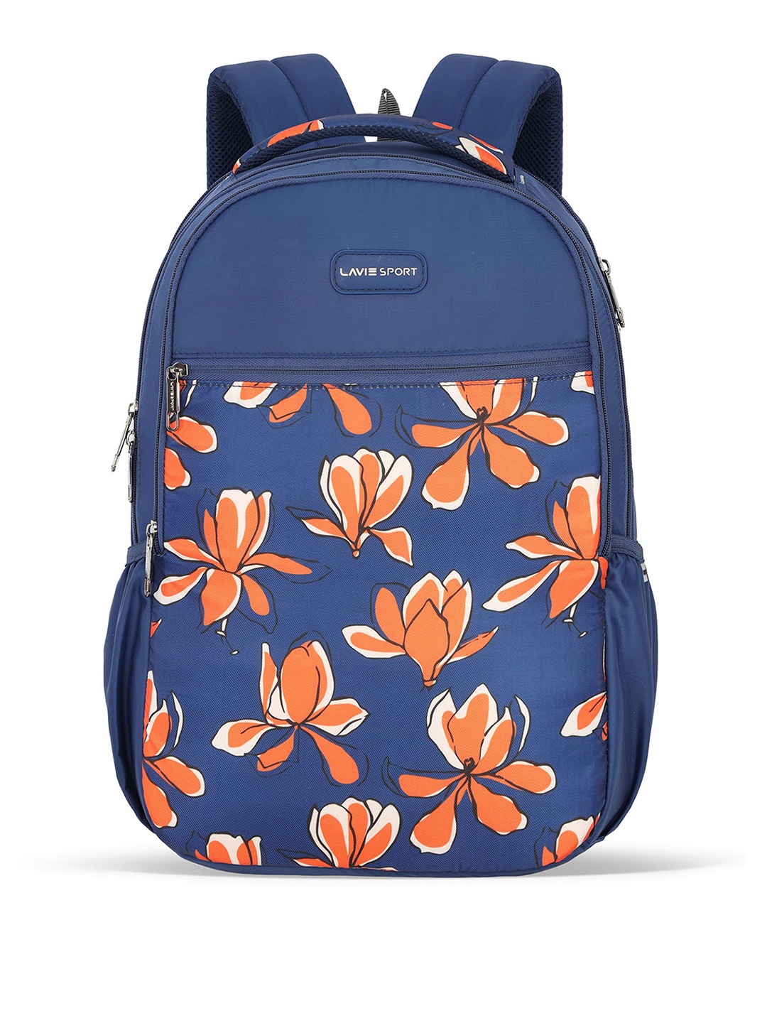 

LAVIE SPORT Women Printed Water Resistant Backpack, Navy blue