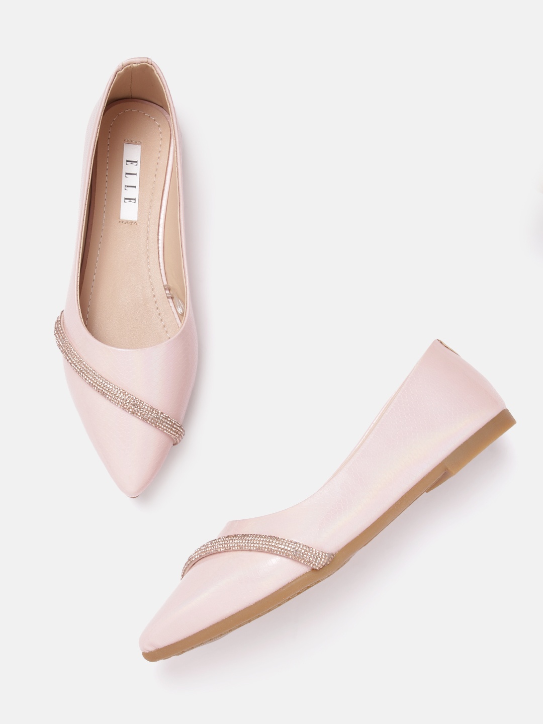 

ELLE Women Embellished Ballerinas, Pink