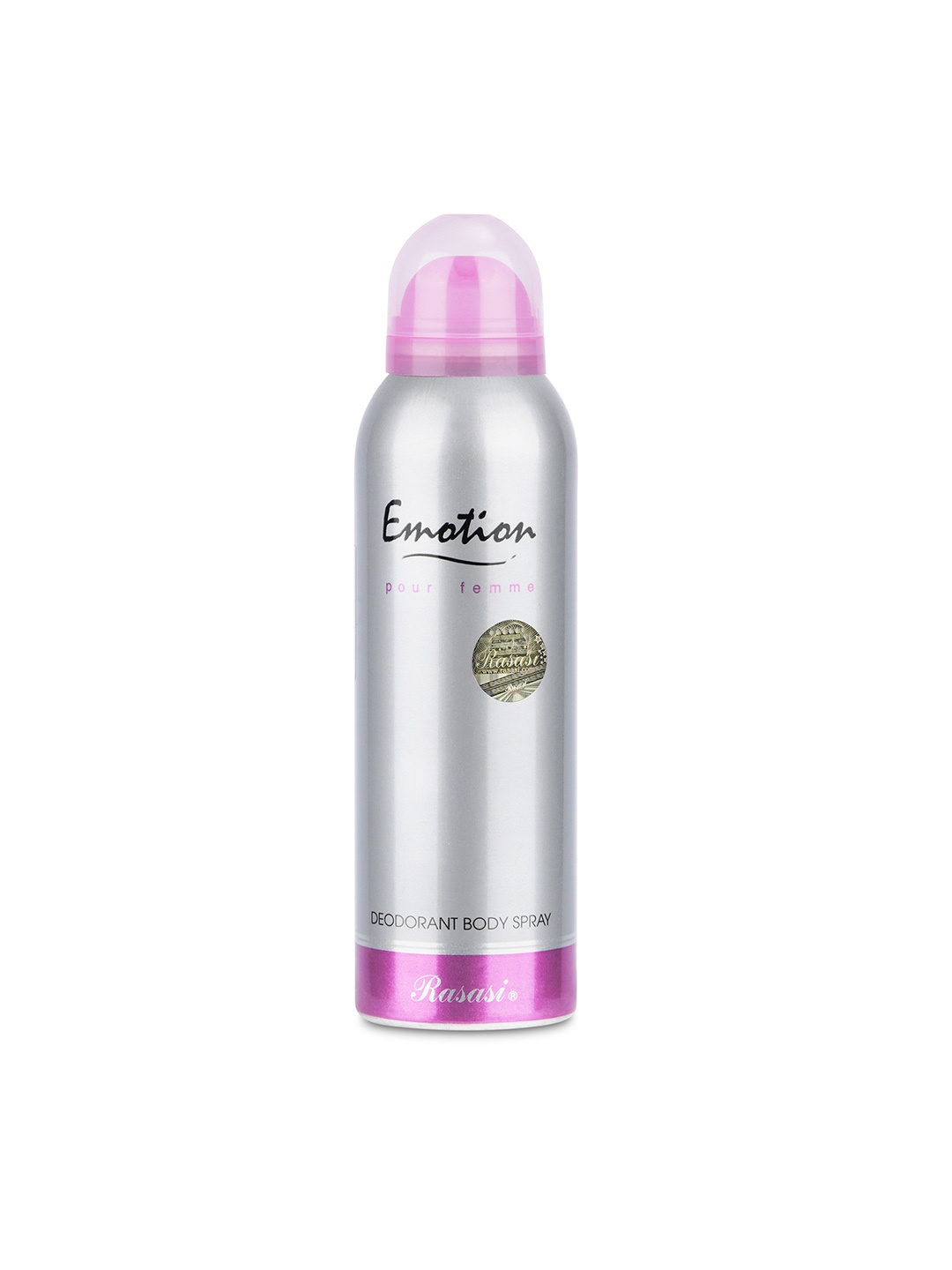 

Rasasi Women Emotion Pour Femme Deodorant Body Spray - 200 ml, Silver