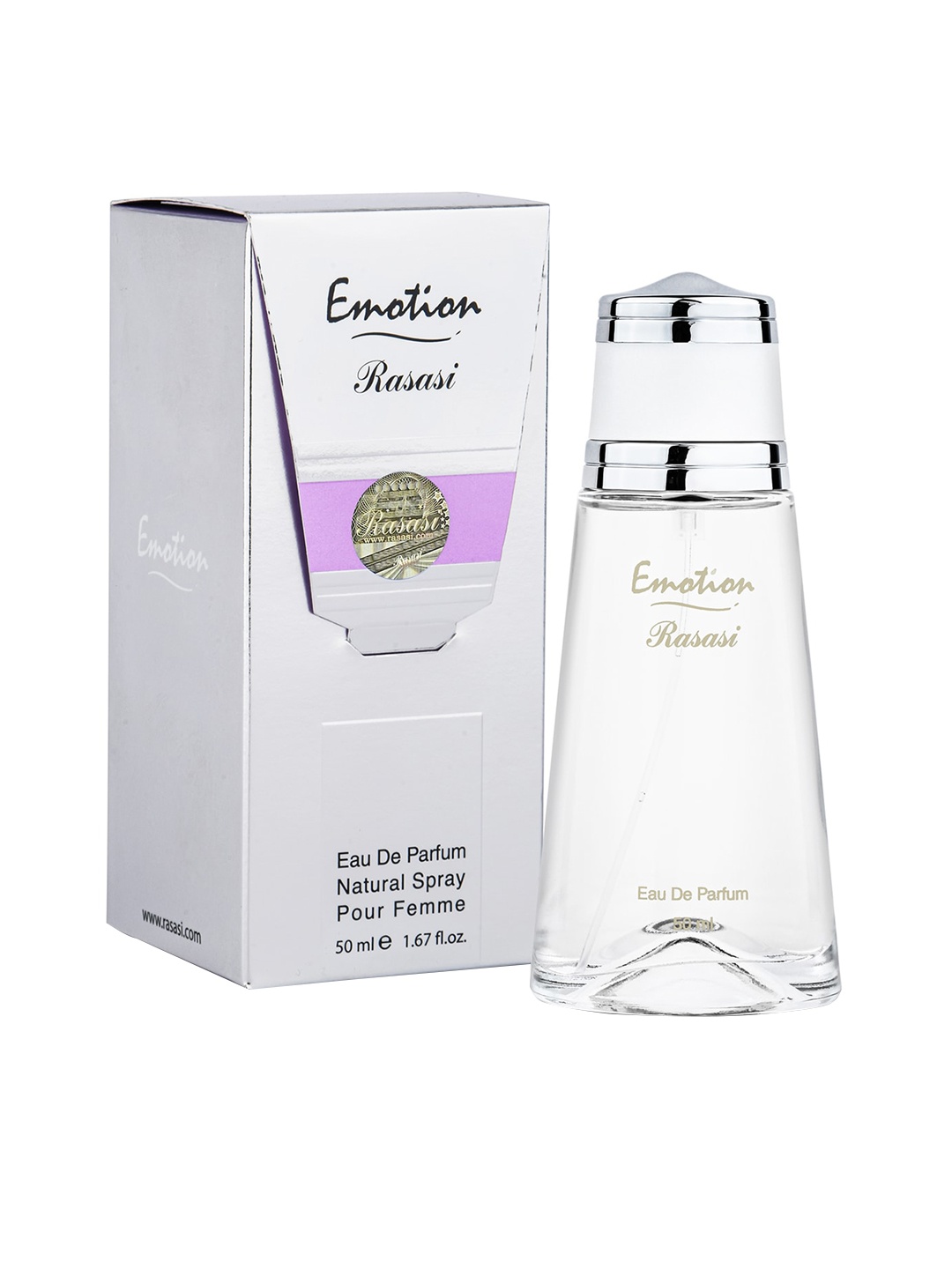 

Rasasi Women Emotion Long Lasting Eau De Parfum - 50 ml, White