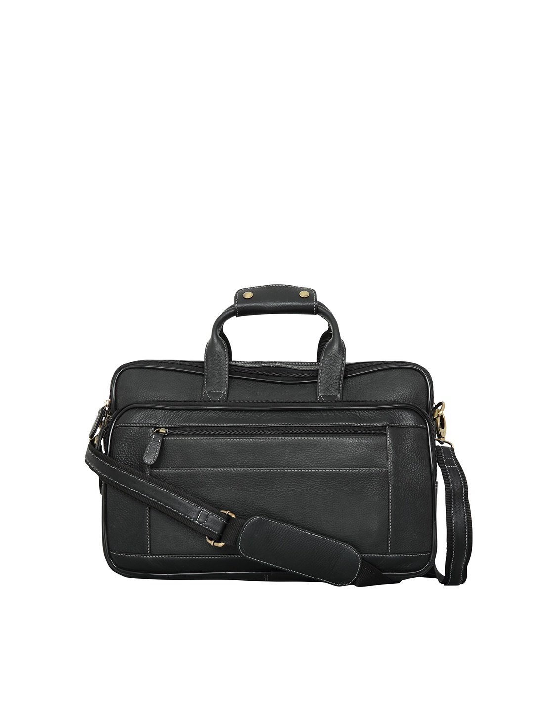

Polo Class Leather Laptop Bag, Black