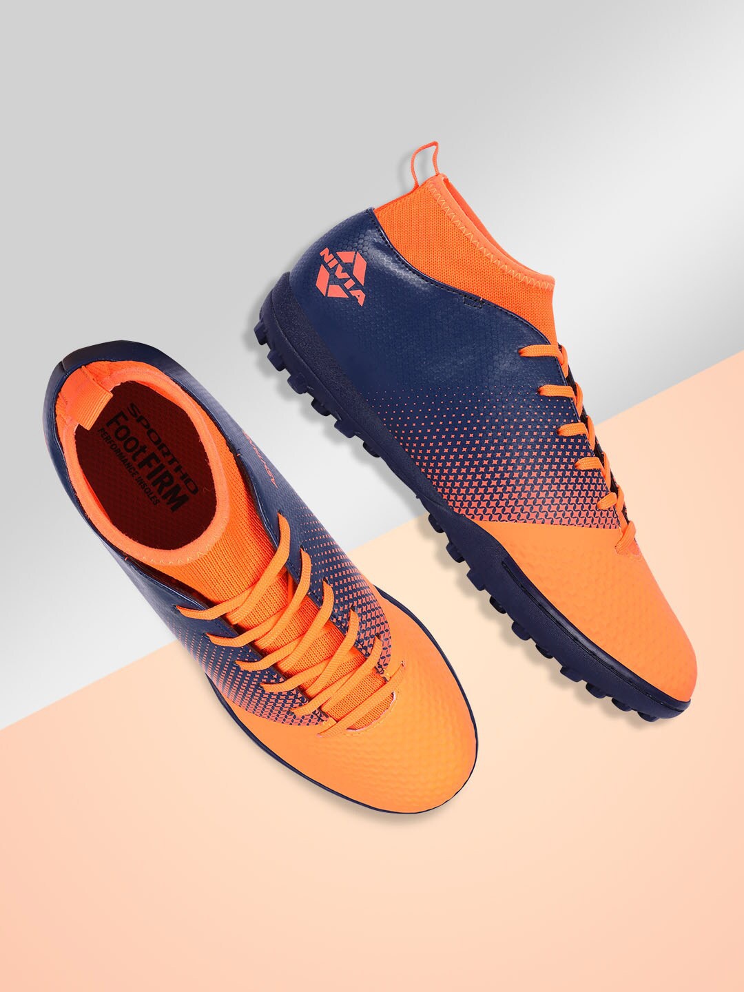 

Nivia Men Ashtang Turf Football Shoes, Orange