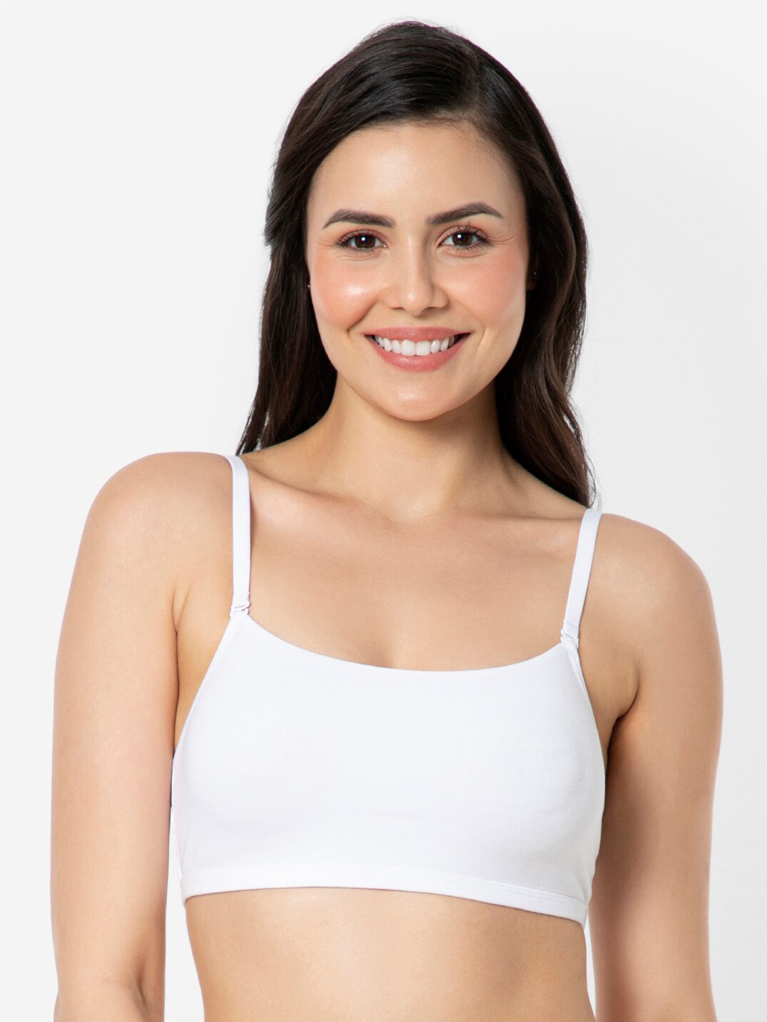 

Amante Solid Non Padded Wirefree Slip-On Cami Bra - BRA89901, White
