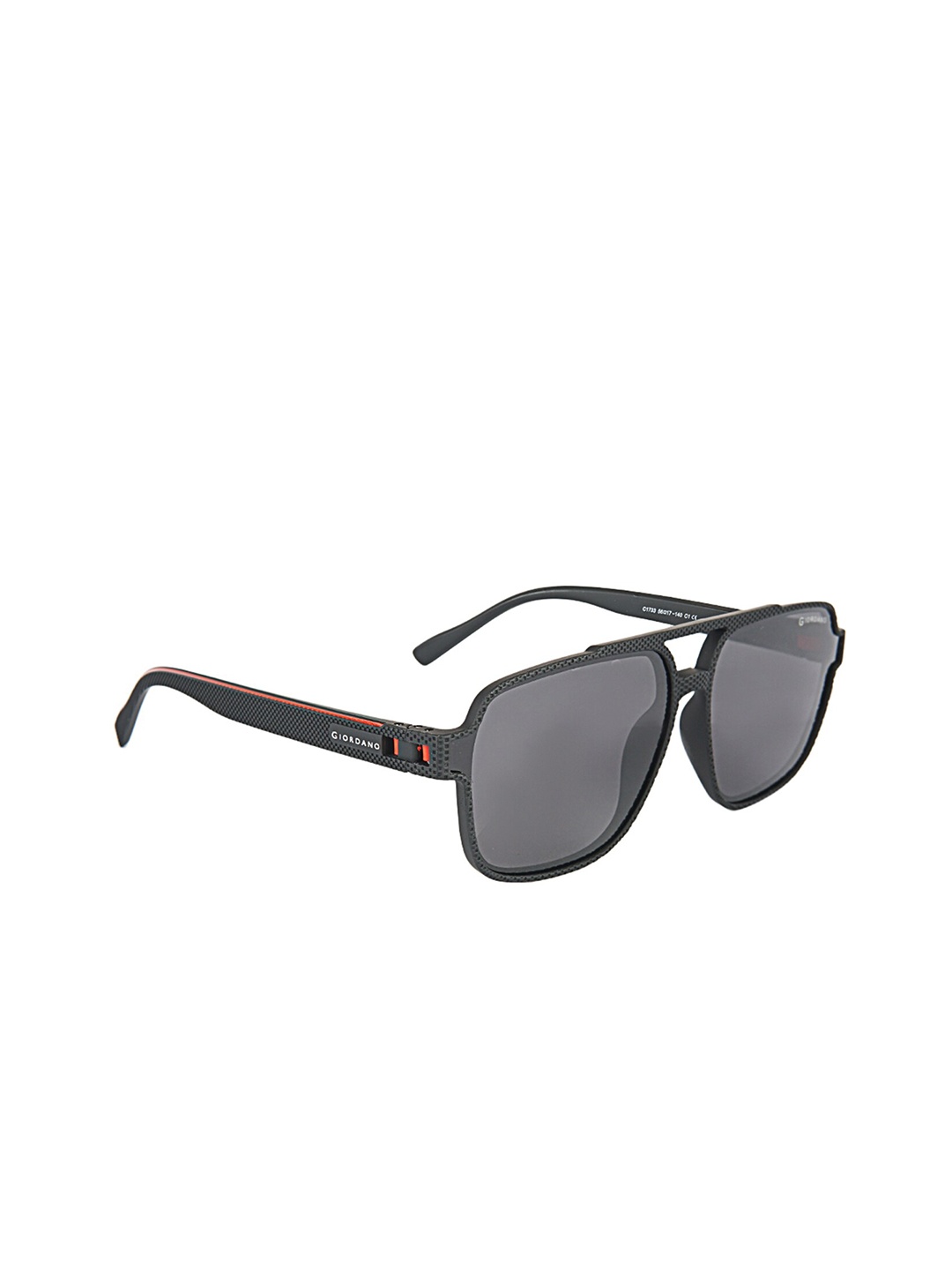 

GIORDANO Polarised And UV Protected Lens Full Rim Square Sunglasses GA90307C01, Black