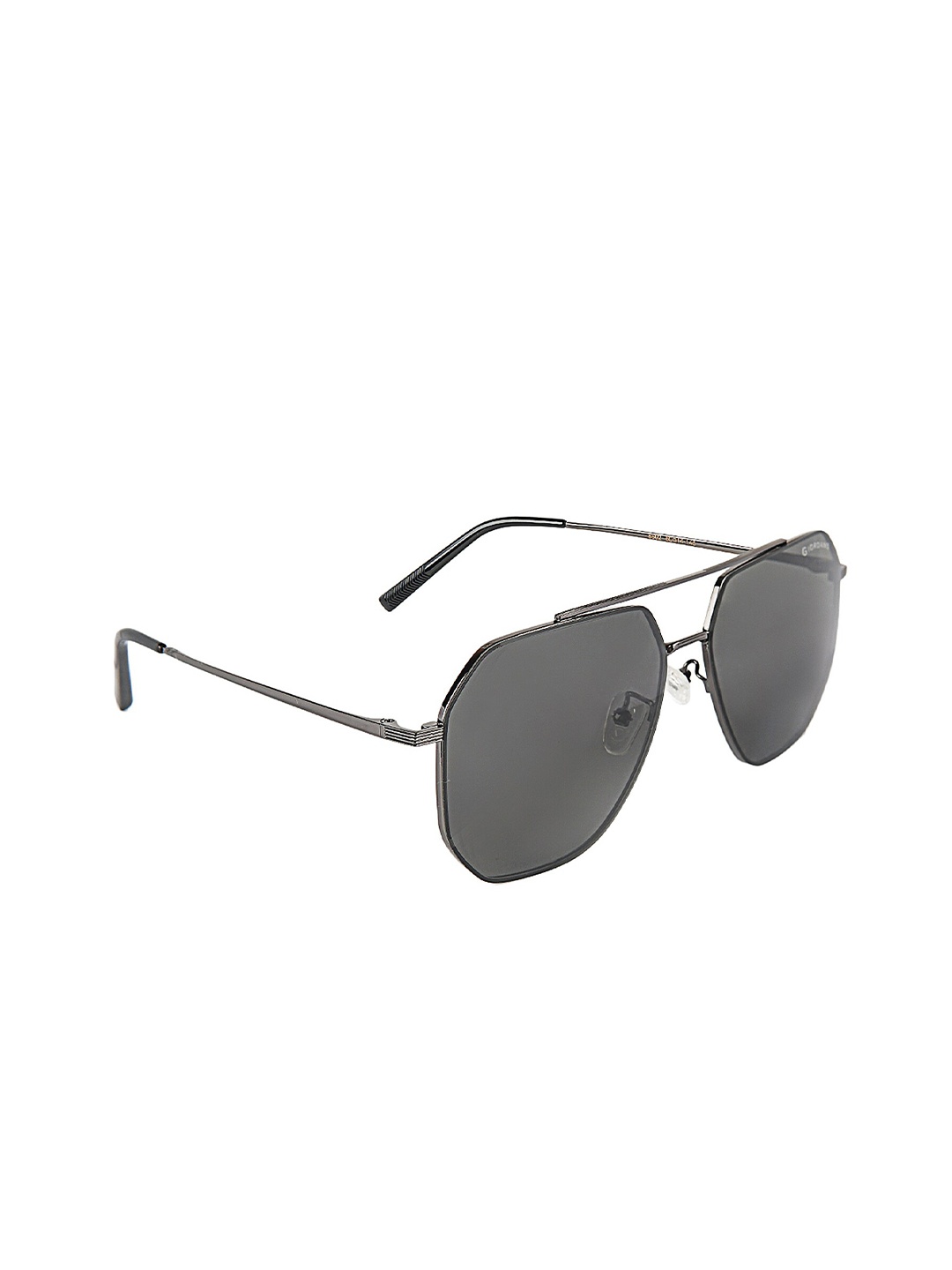 

GIORDANO Polarised And UV Protected Lens Full Rim Aviator Sunglasses GA90305C02, Metallic