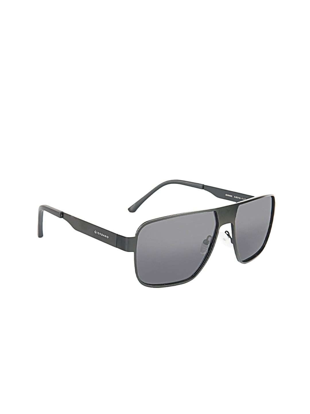 

GIORDANO Polarised And UV Protected Lens Full Rim Aviator Sunglasses GA90303C01, Black