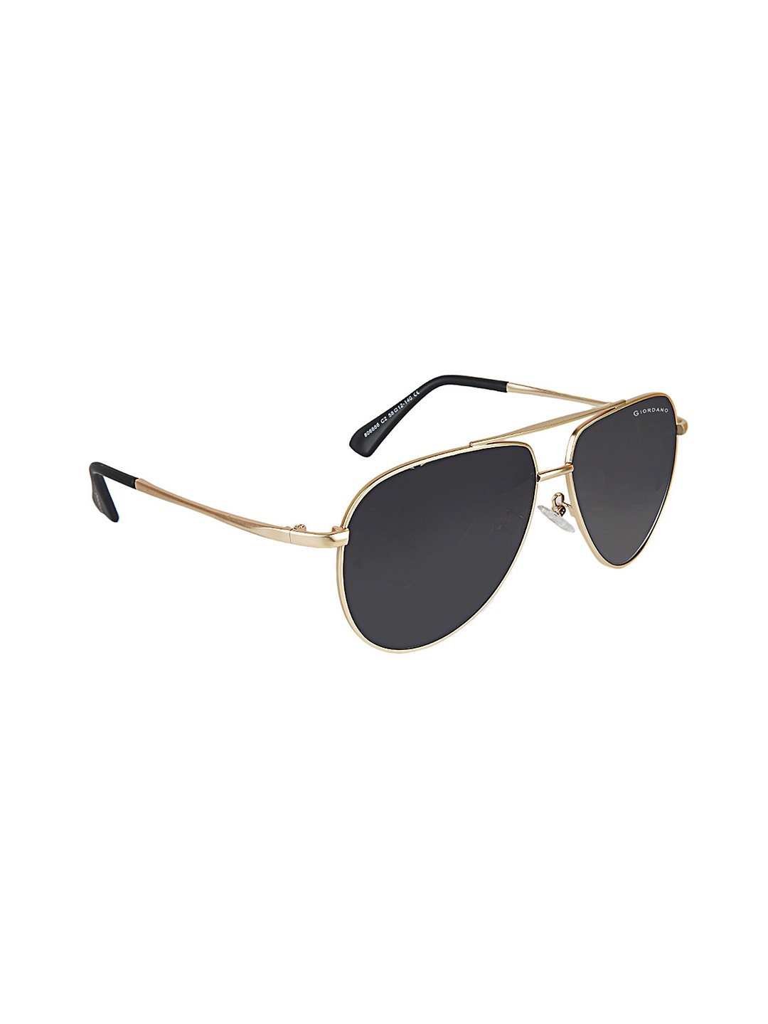

GIORDANO Polarised And UV Protected Lens Aviator Sunglasses GA90304C02, Gold