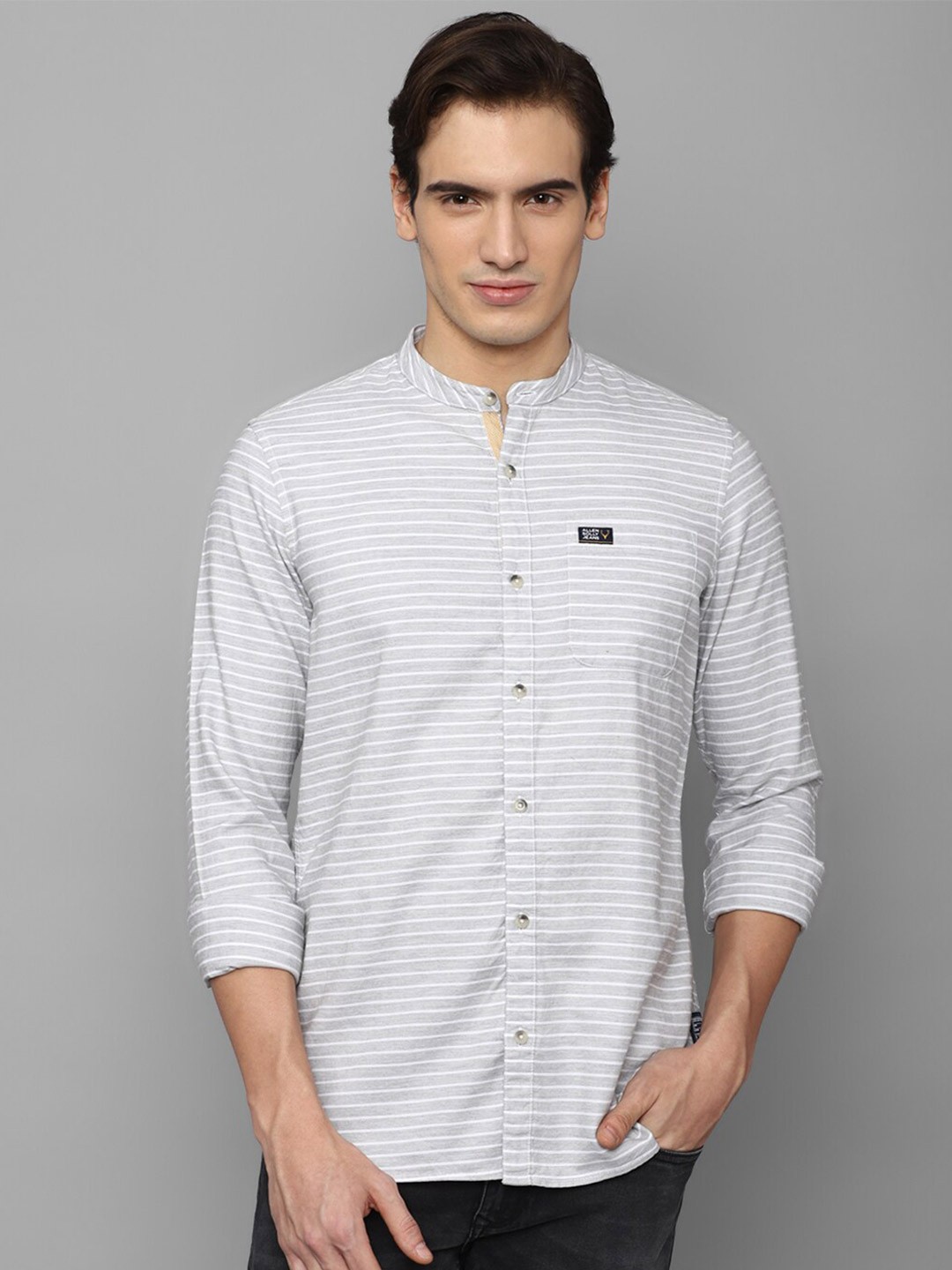 

Allen Solly Sport Striped Cotton Casual Shirt, Grey