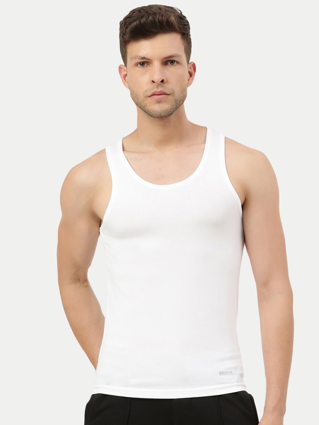 

FREECULTR Bamboo Cotton Innerwear Basic Vests, White