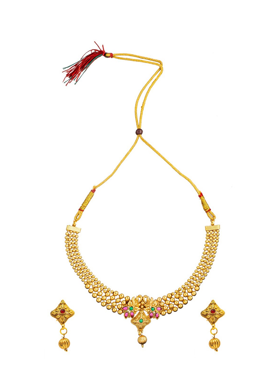 

Shining Jewel - By Shivansh Gold Plated Jewellery Set
