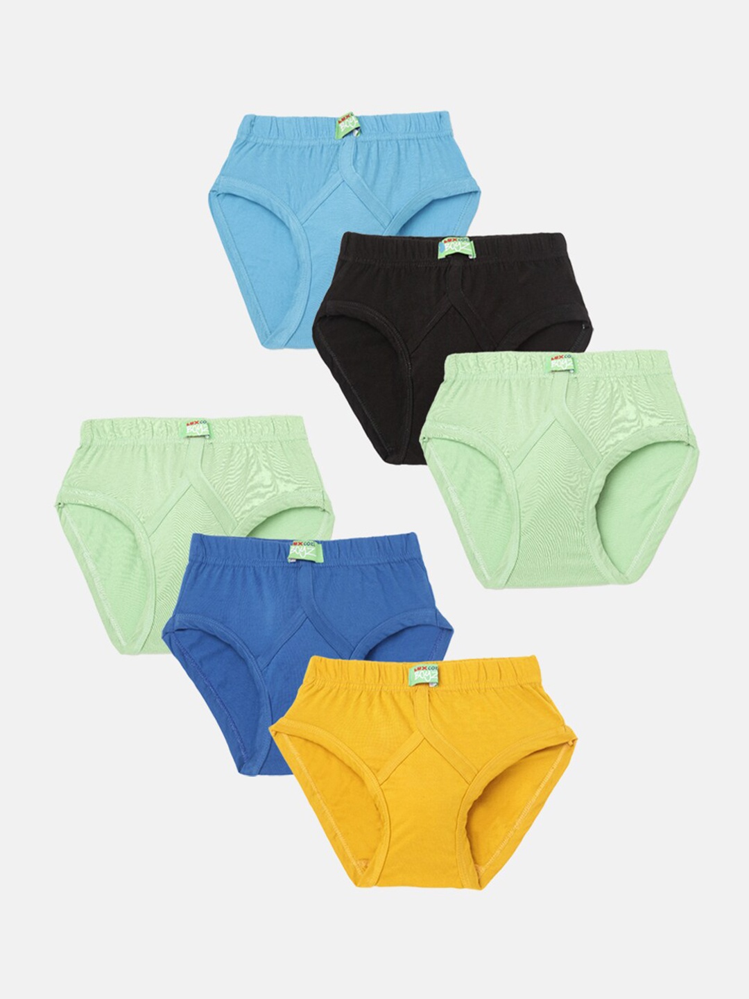 

Lux Cozi Kids Pack Of 6 Assorted Anti Odour Cotton Basic Briefs
