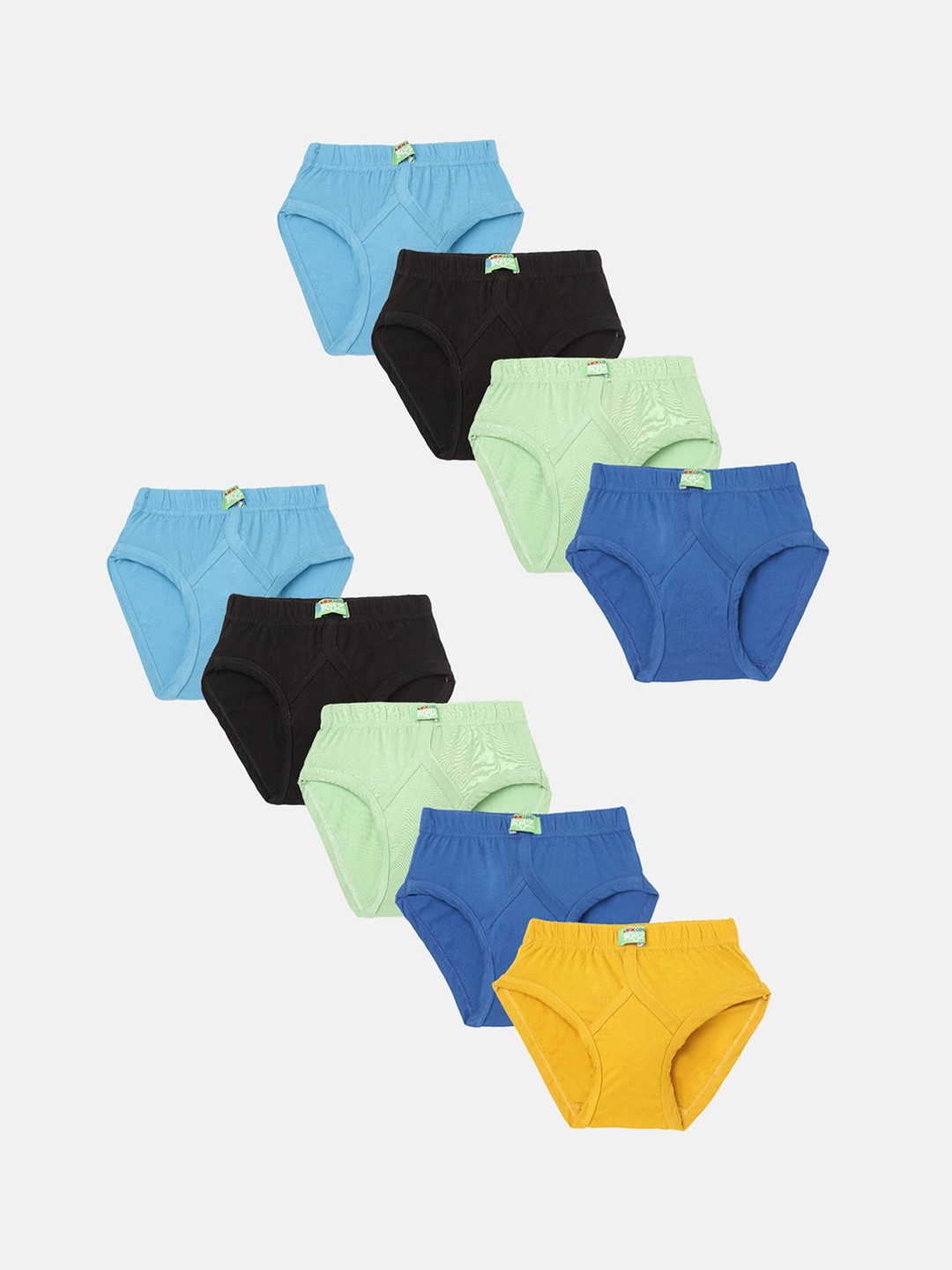 

Lux Cozi Kids Pack Of 9 Assorted Anti Odour Cotton Basic Briefs