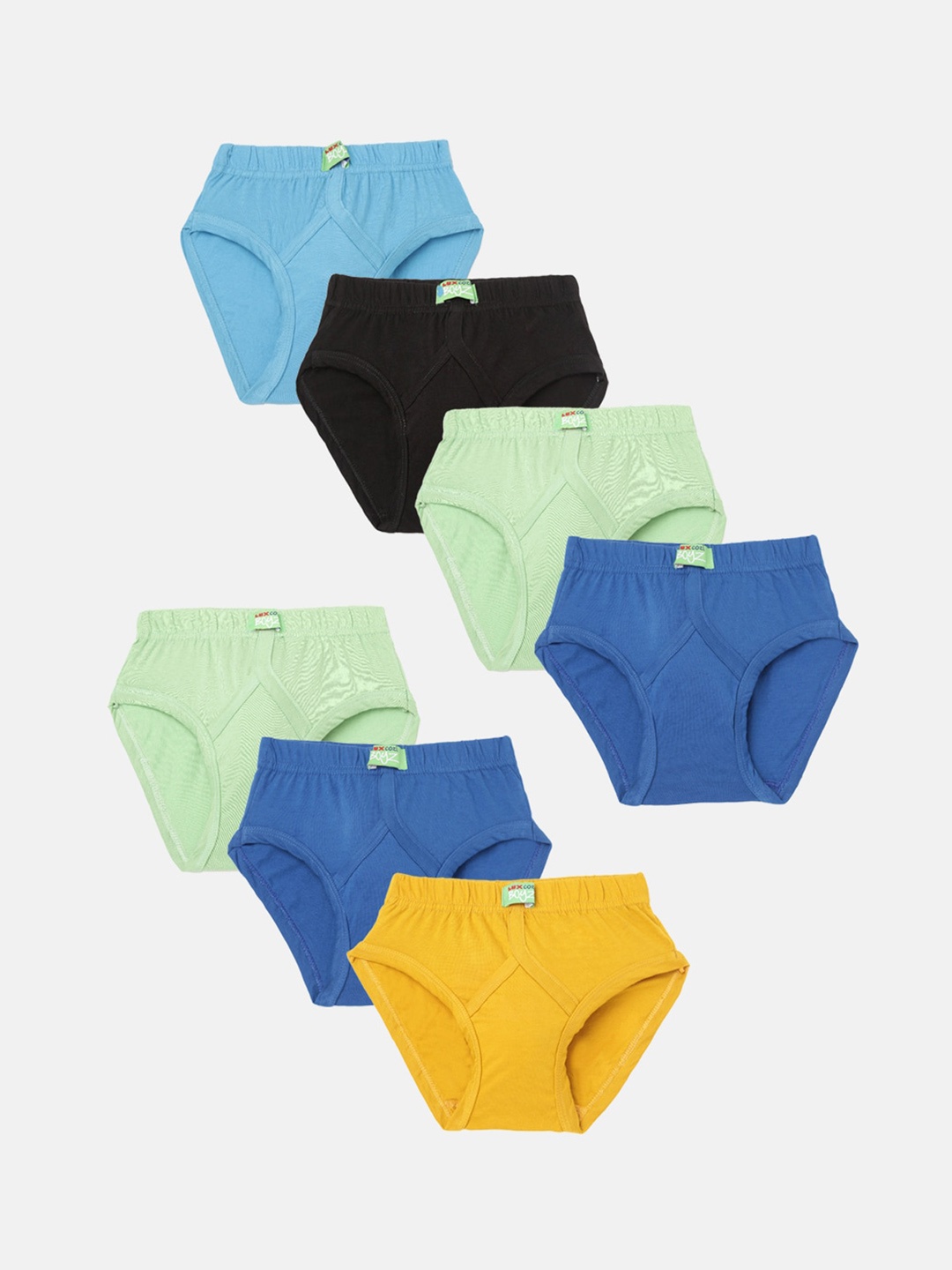 

Lux Cozi Boys Pack Of 7 Assorted Cotton Anti-Odour Basic Briefs