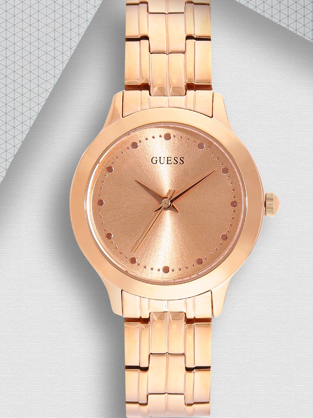 

GUESS Women Gold-Toned Analogue Watch W0989L3