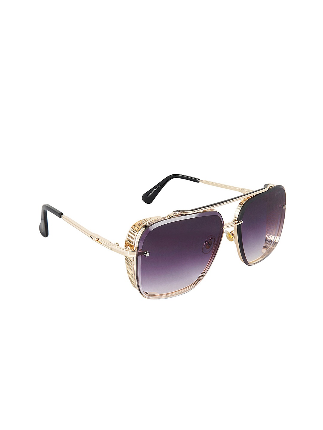 

GIORDANO Polarised And UV Protected Lens Full Rim Aviator Sunglasses GA90301C04, Gold