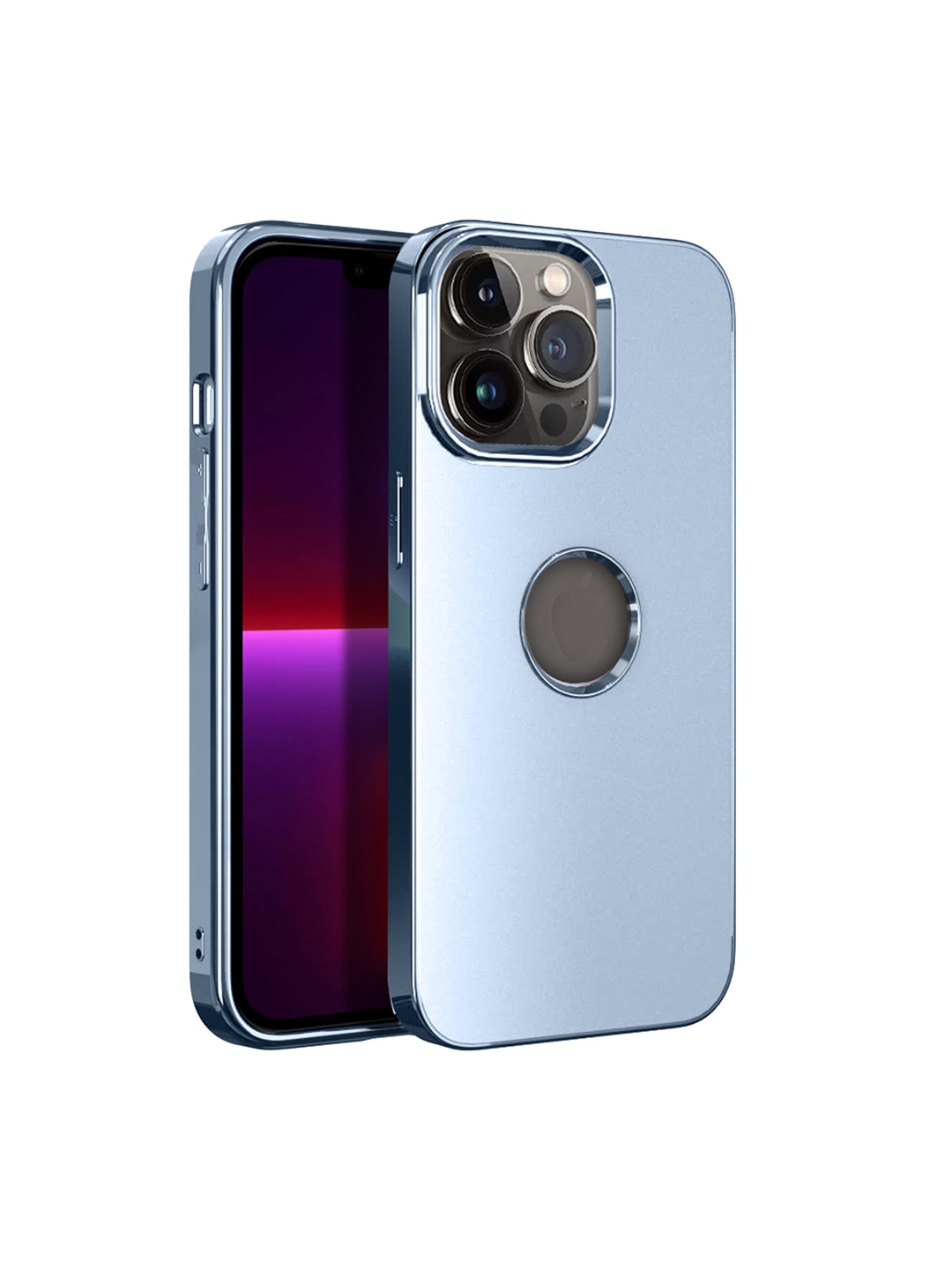 

Karwan Compatible Metal Lens iPhone 11 Pro Max Back Case, Blue