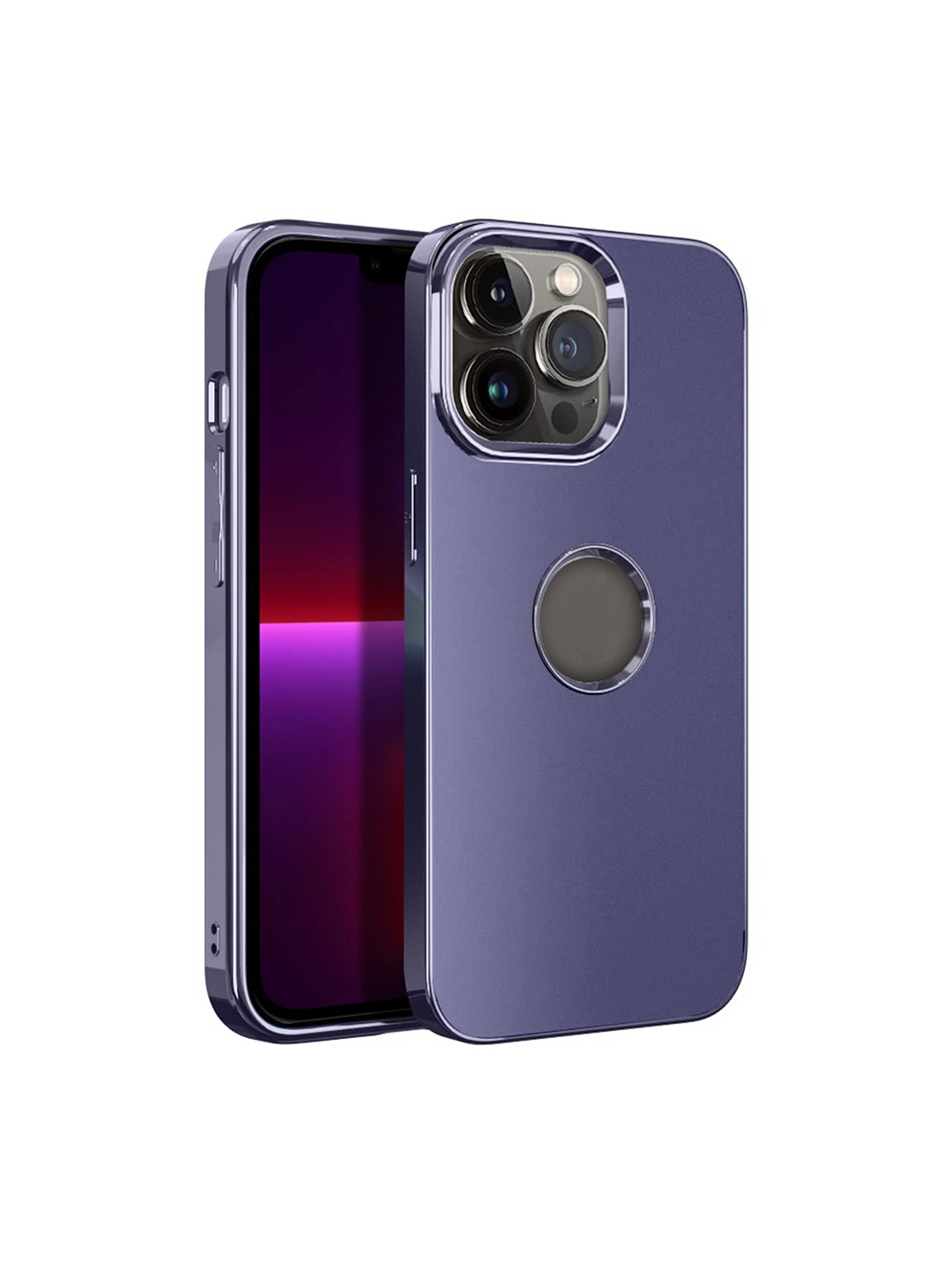 

Karwan Compatible Metal Lens iPhone 11 Pro Back Case, Blue