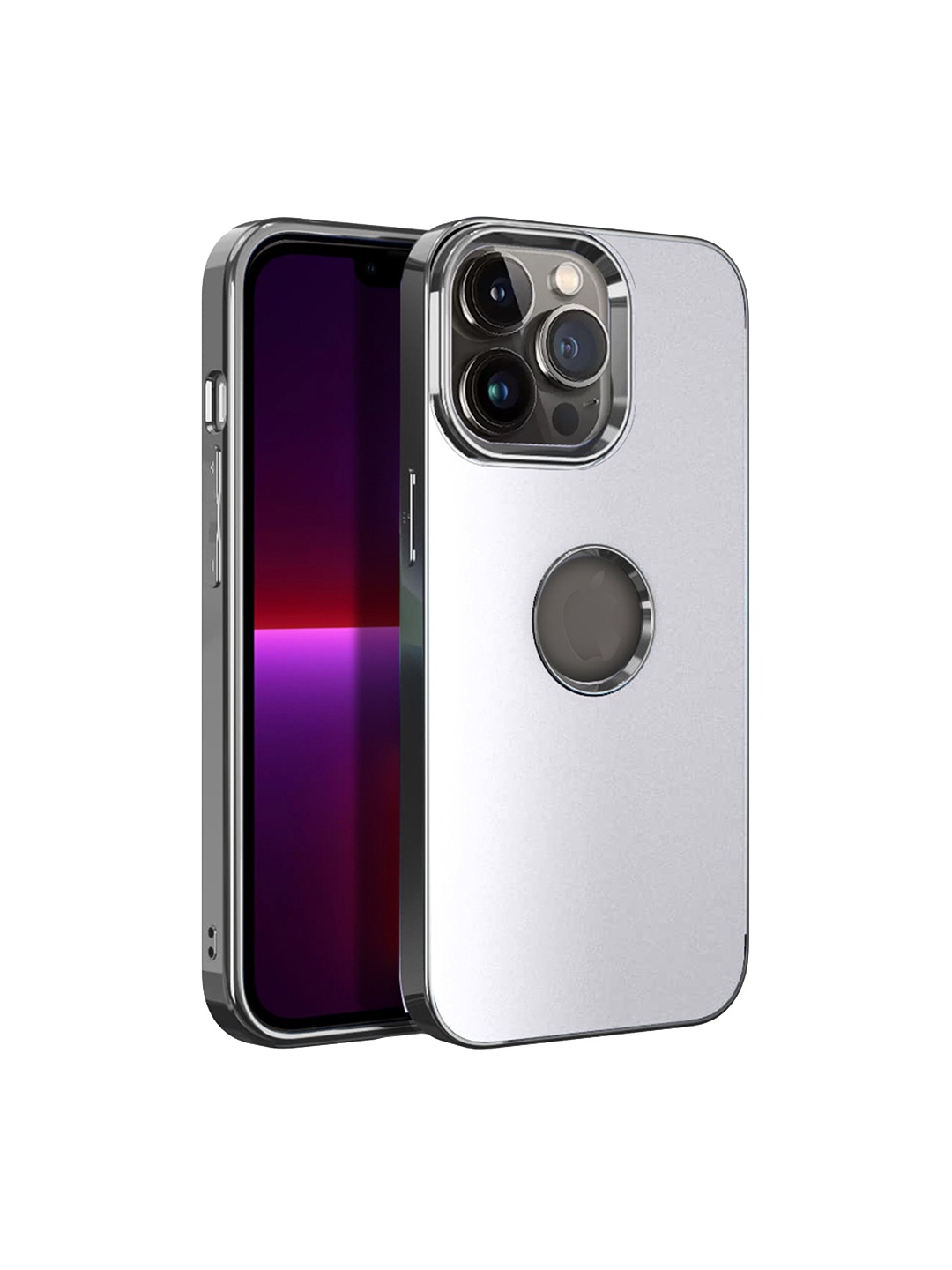 

Karwan Metal Lens Protection iPhone 12 Pro Phone Back Case, Metallic