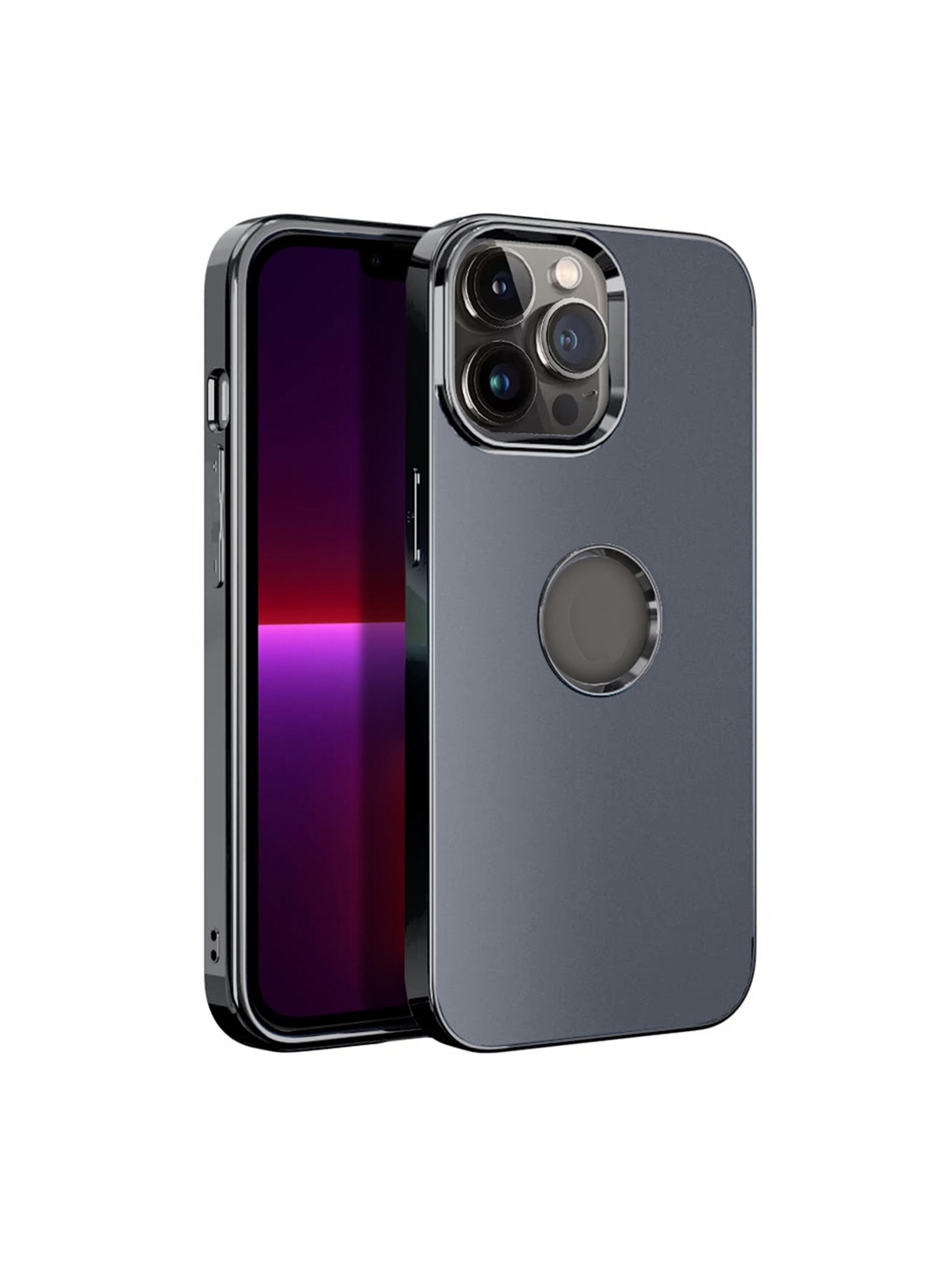 

Karwan iPhone 11 Pro Max Compatible Metal Lens Back Case, Black