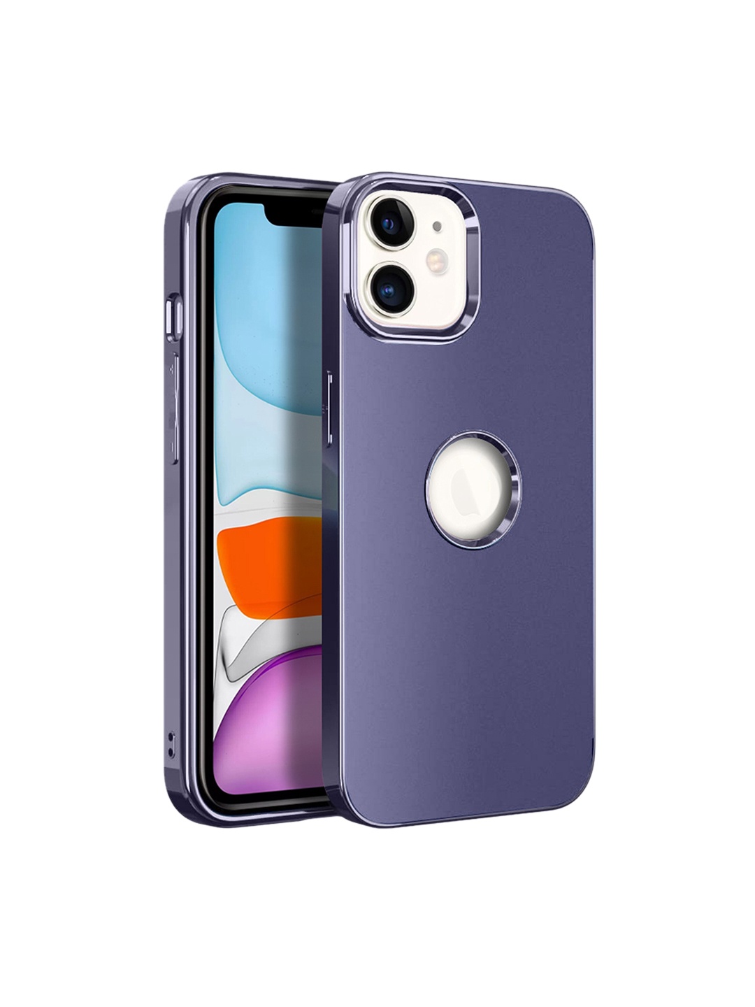 

Karwan iPhone 11 Compatible Metal Lens Back Case, Grey