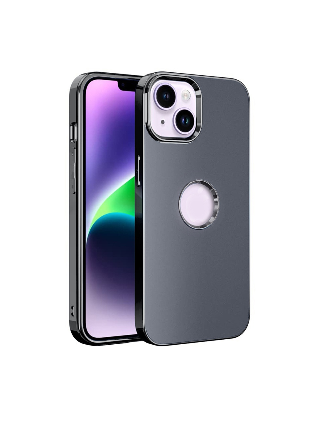 

Karwan iPhone 14 Plus Phone Back Case With Metal Lens, Black