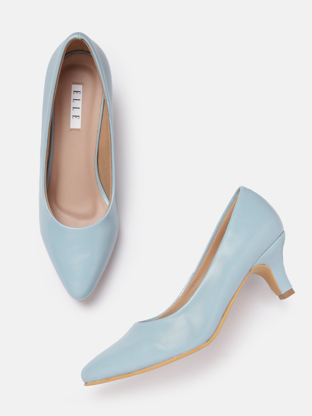 

ELLE Kitten Heel Pumps, Blue