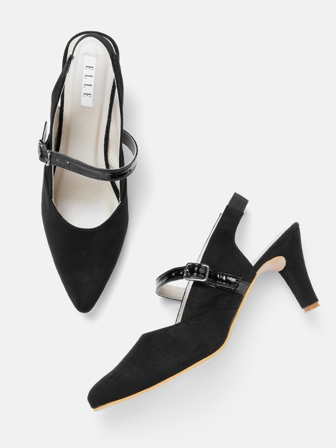 

ELLE Slim Heel Pumps, Black