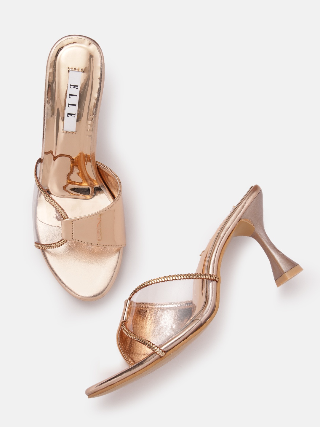 

ELLE Women Party Slim Heels, Rose gold