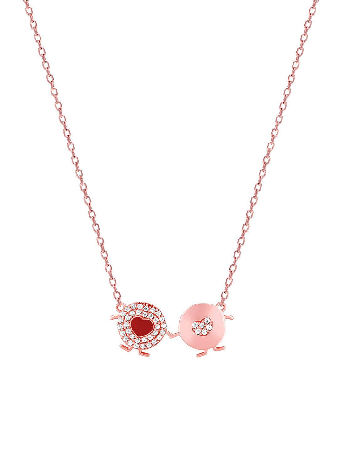 

GIVA Sterling Silver Rose Gold-Plated Necklace