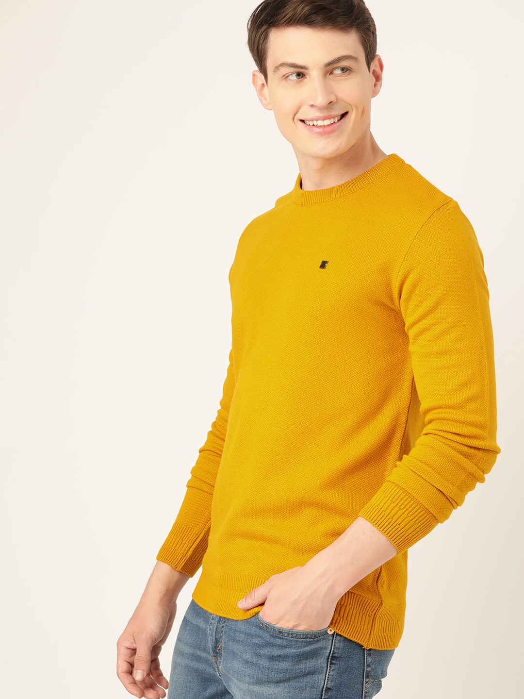 

Mast & Harbour Pure Acrylic Pullover, Mustard