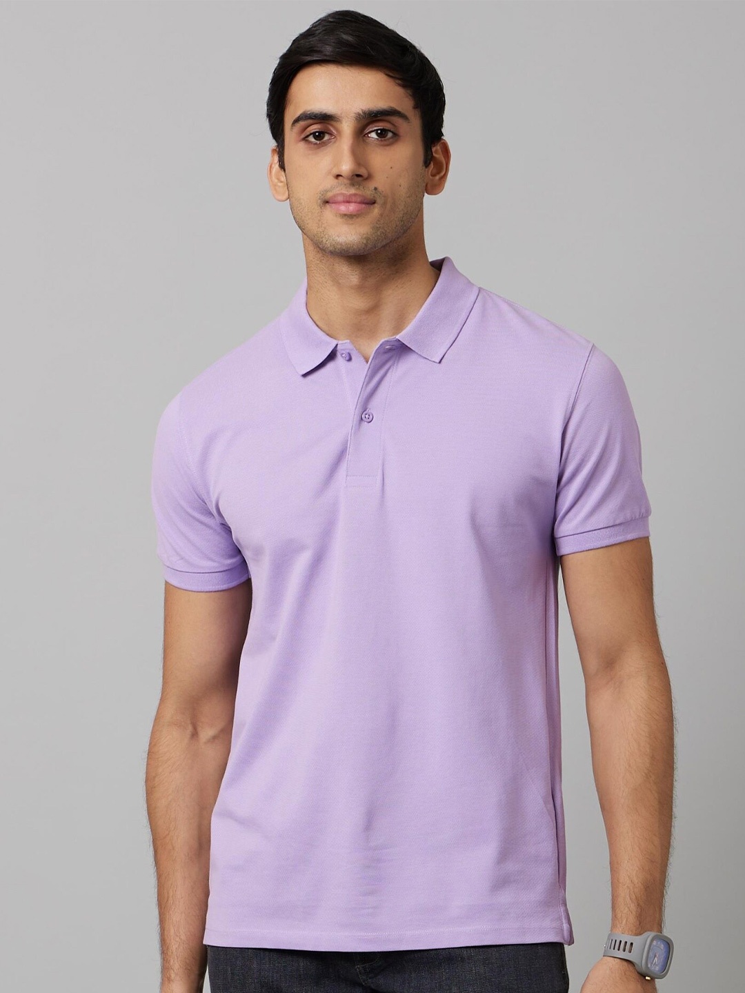 

Celio Polo Collar Pure Cotton T-shirt, Purple